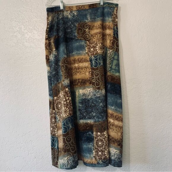 Vintage Napa Valley Faux Suede Cutout Brown Jacket/Shacket and Maxi Skirt Set - Picture 4 of 14